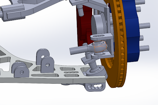 what are the main adjustable suspension parts of a race car